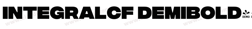 integralcf demibold字体转换